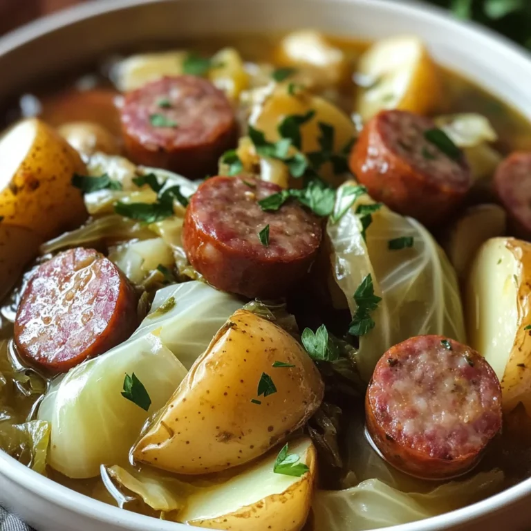 Slow Cooker Cabbage, Sausage, and Potatoes: An Easy and Hearty Meal