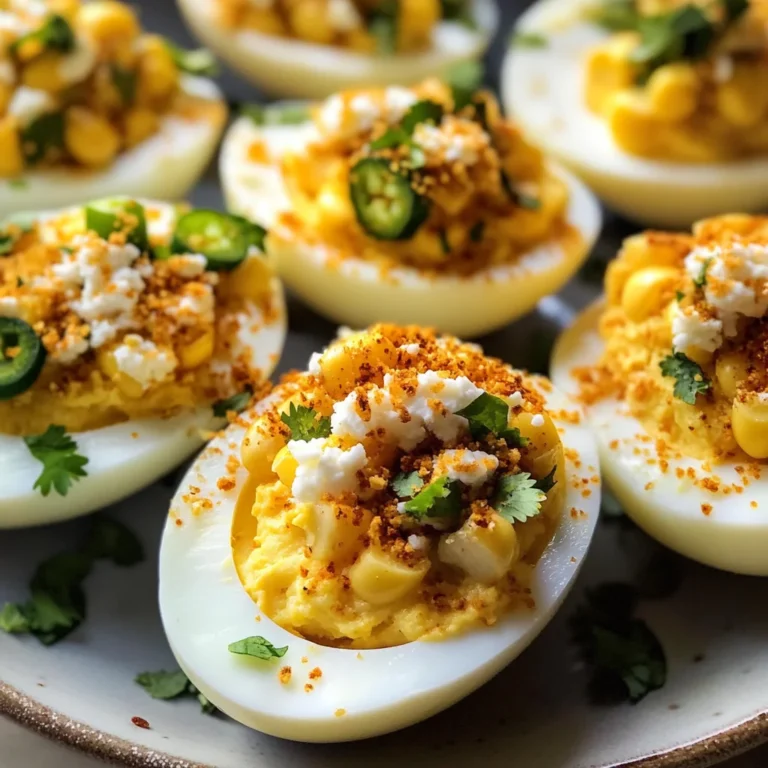 Street Corn Deviled Eggs