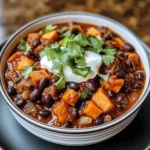 Sweet Potato & Black Bean Vegetarian Chili – Crock Pot