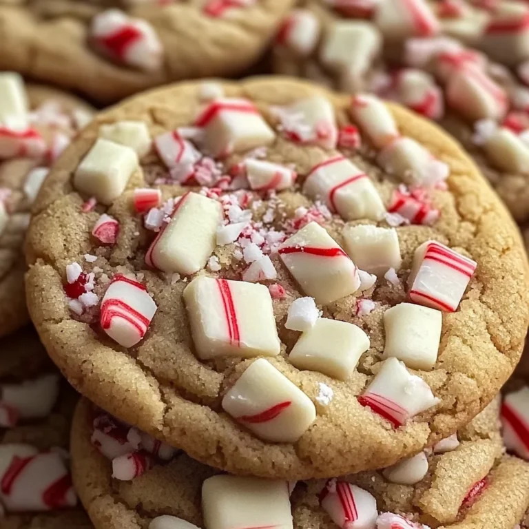 White Chocolate Candy Cane Cookies