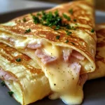 chicken ham Cheese French Crêpes