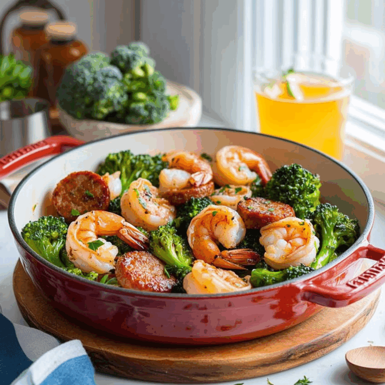 Honey Garlic Shrimp With Sausage and Broccoli: A Delightful Dish