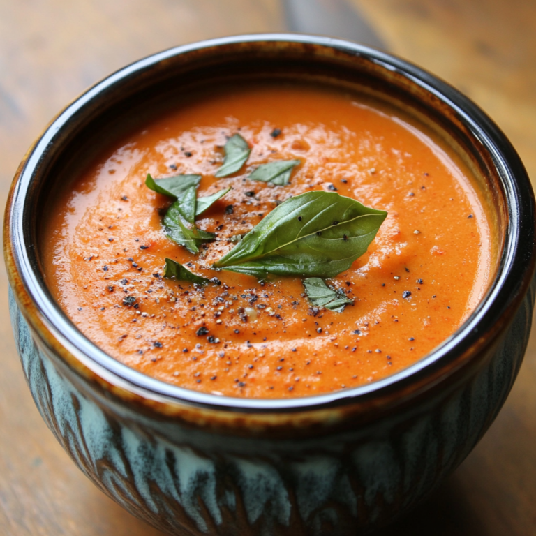 Middle-of-Winter Creamy Tomato Soup (Canned Tomatoes)