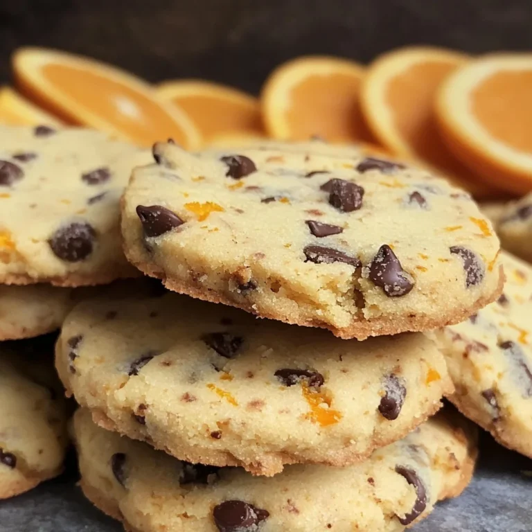 Chocolate orange shortbread