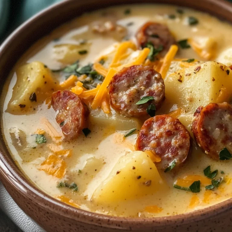 Cozy Crockpot Potato Soup with Sausage – Hearty and Delicious for Fall