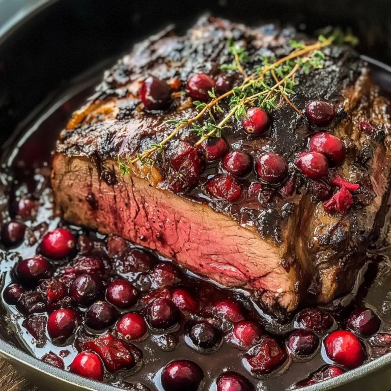 Cranberry Balsamic Roast Beef