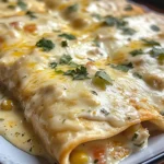 Creamy White Chicken Enchiladas