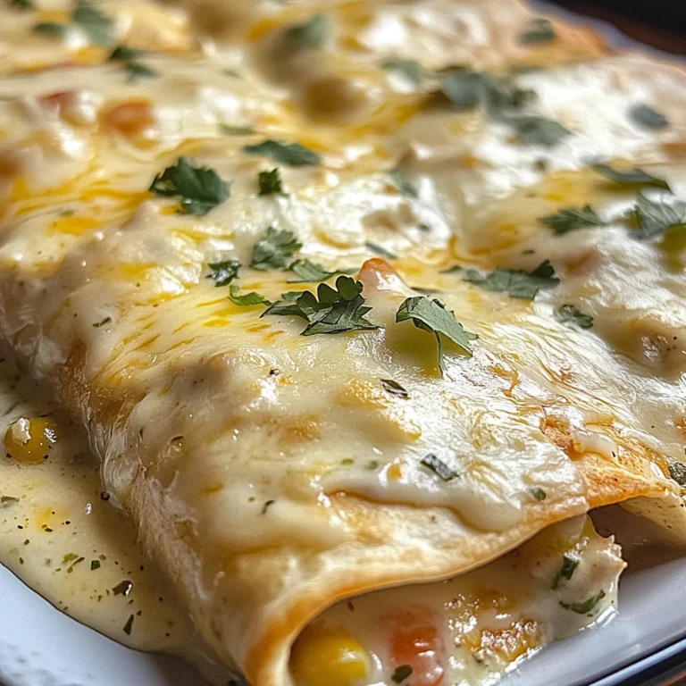 Creamy White Chicken Enchiladas