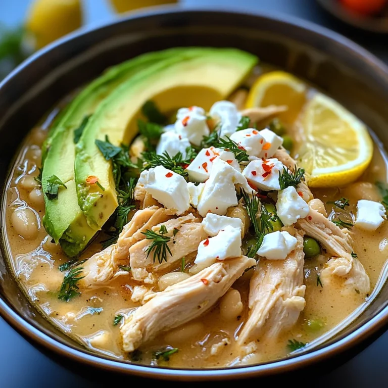 Crockpot Mediterranean White Chicken Chili