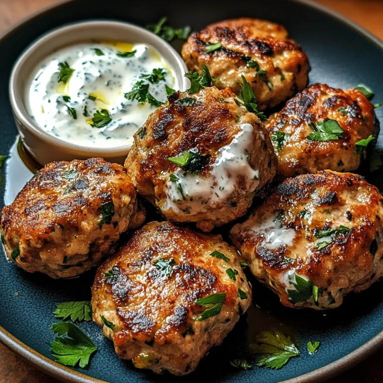 Delicious Chicken Kofta with Garlic Yogurt Sauce