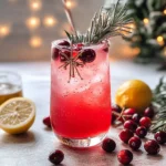 Festive Christmas Cranberry Spritzer