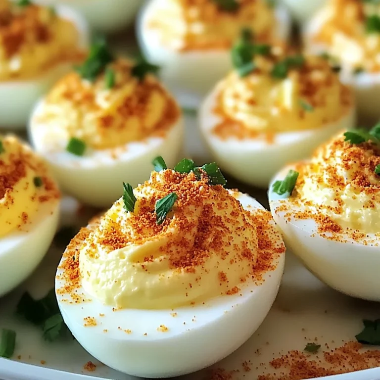 Garlic Parmesan Deviled Eggs