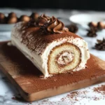 Gourmet Tiramisu Yule Log Cake