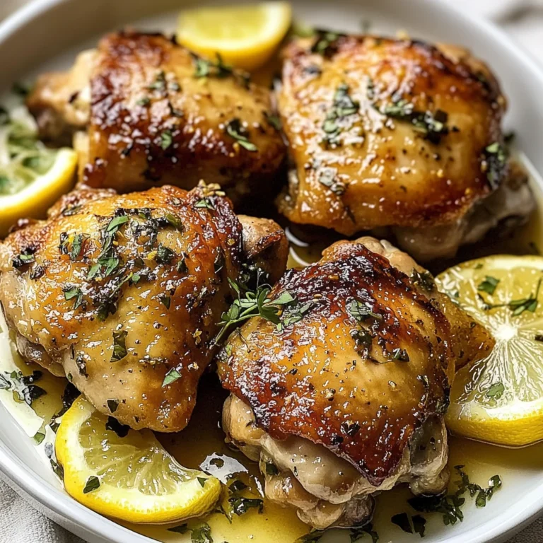 Greek Lemon Chicken Thighs