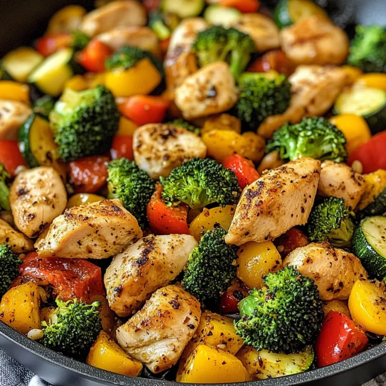 Healthy Chicken and Vegetables Skillet