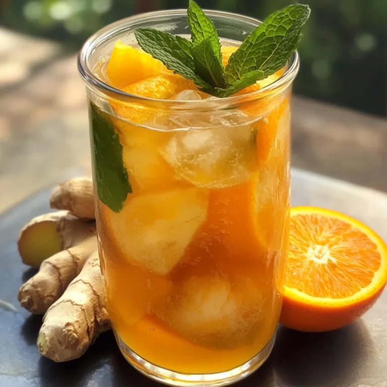 Iced Orange Ginger Green Tea