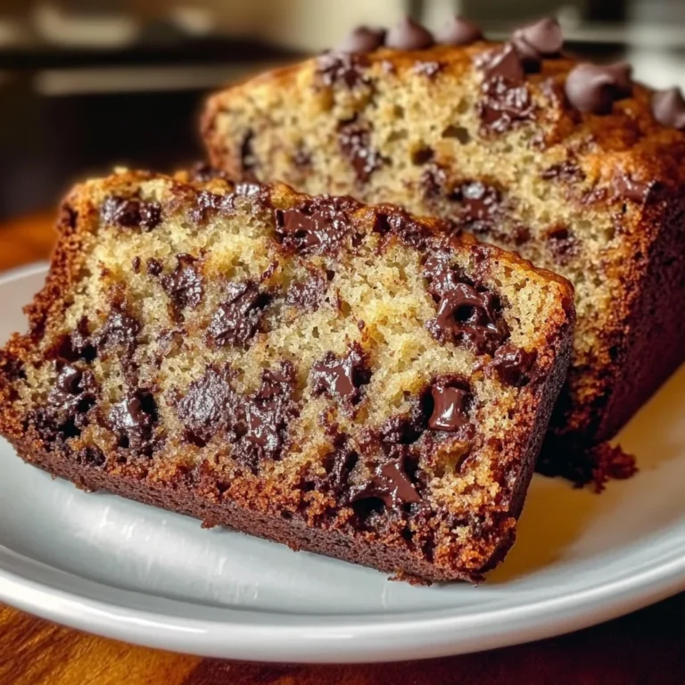 Irresistible Super Moist Chocolate Chip Banana Bread