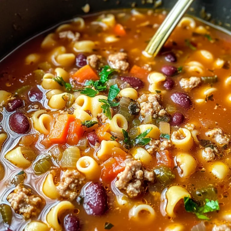 Italian Pasta Fagioli Soup