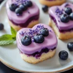 Mini Lavender Blueberry Cakes