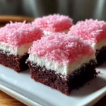 Pink Coconut Snowball Cake Bars