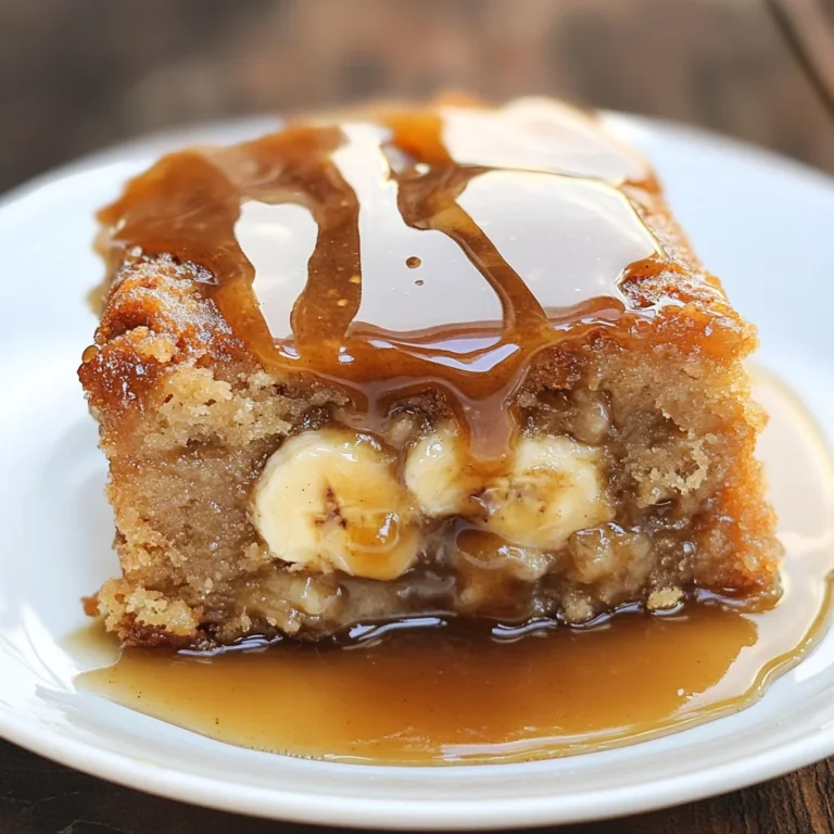 Sticky Banana Bread Pudding Cake