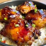 Sticky Sweet Chili Chicken Thighs in Air Fryer