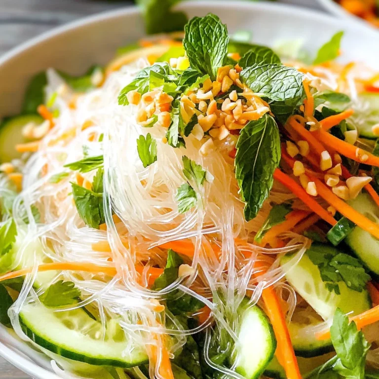 Vietnamese Noodle Salad with Tangy Dressing