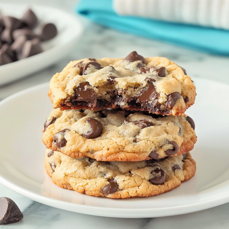 Ultra Thick and Chewy Chocolate Chip Cookies
