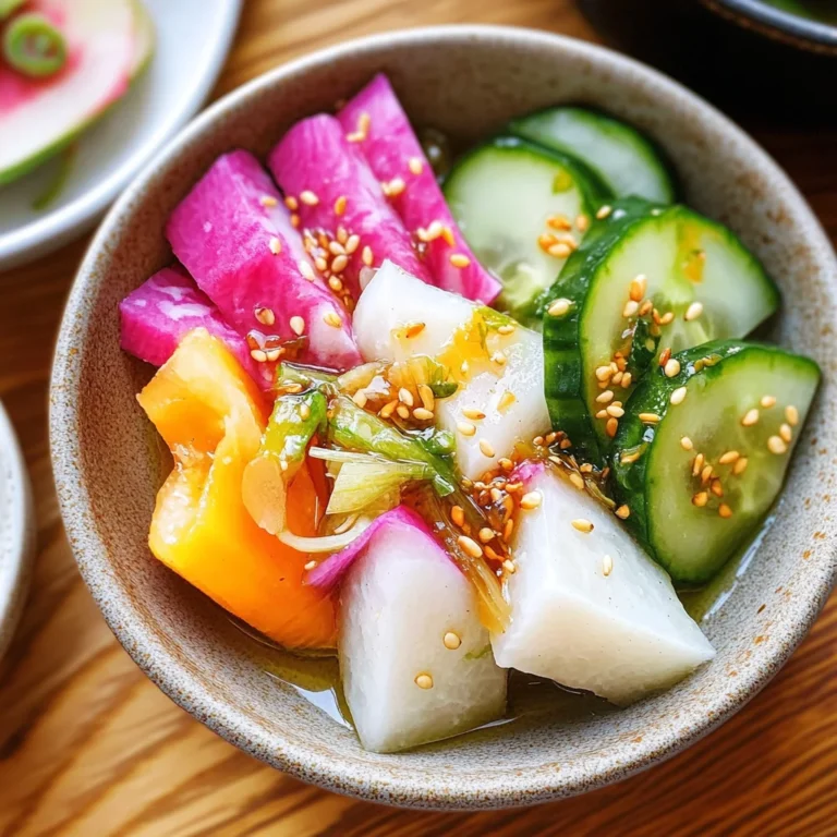 Asazuke (Japanese Lightly Pickled Vegetables)