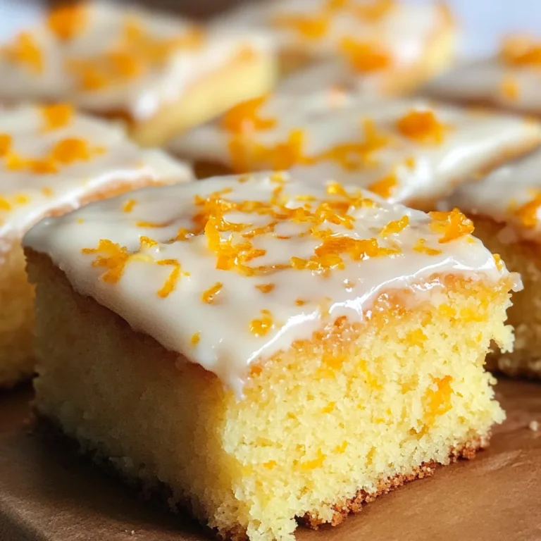 BEST Orange Drizzle Traybake Cake