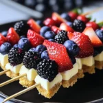 Berry Cheesecake Dessert Kabobs