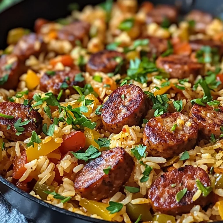 Cajun Sausage and Rice Skillet
