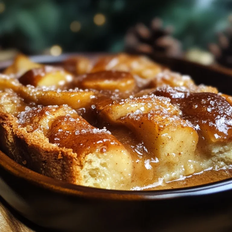 Cardamom Pear Bread Pudding