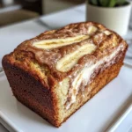 Cream Cheese Cinnamon Swirl Banana Bread