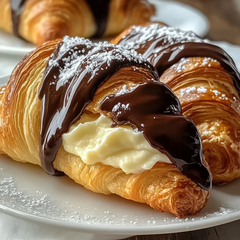Indulgent Boston Cream Pie Croissants for Your Sweet Tooth