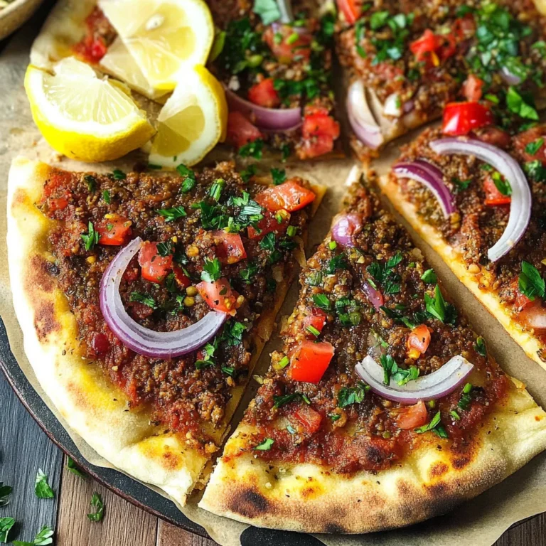 Lamb Lahmacun (Turkish Pizza)