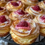 Raspberry Cream Cheese Cruffins