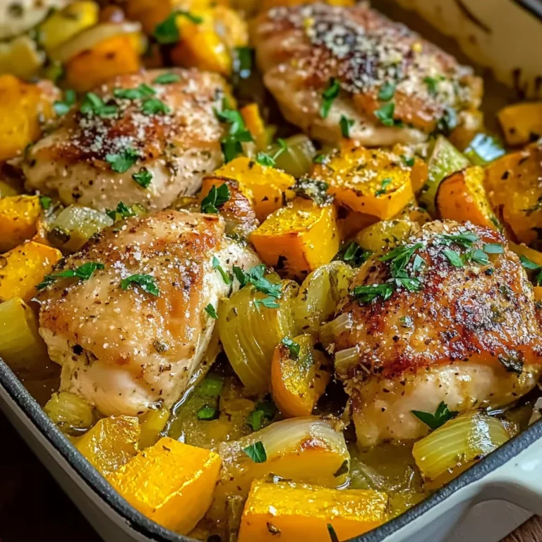 Roasted Chicken Leek and Butternut Squash Bake - Alrightwithme