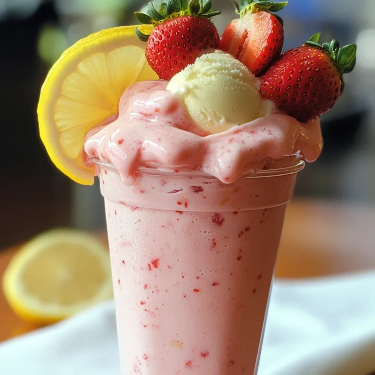 Strawberry Frosted Lemonade.