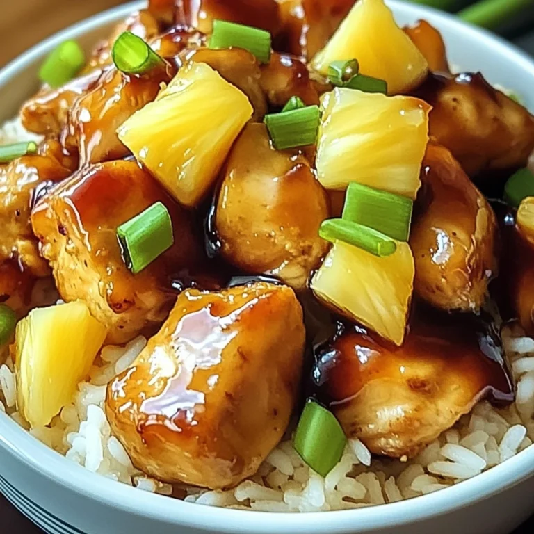 Sweet and Savory Pineapple Chicken and Rice
