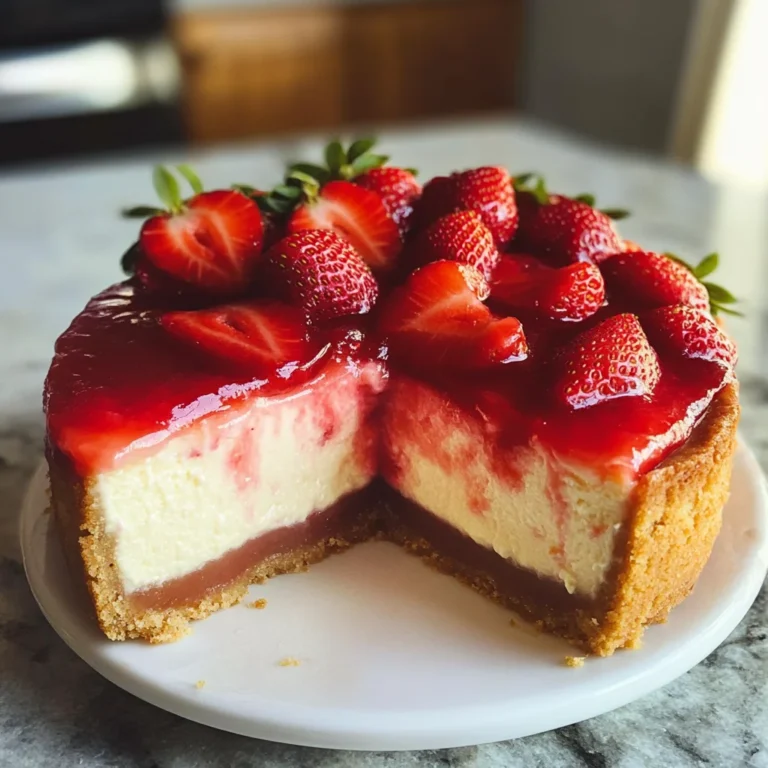 THE BEST STRAWBERRY CHEESECAKE RECIPE