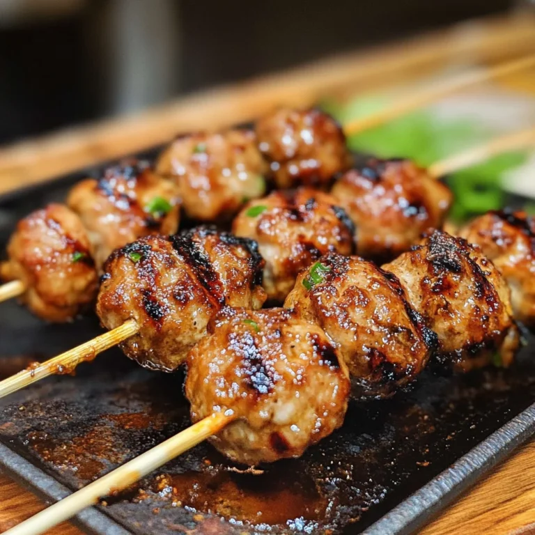 Tsukune (Japanese Chicken Meatballs) Recipe