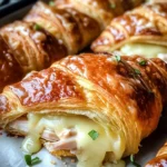 Baked Turkey and Cheese Croissants