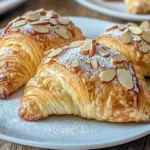 Buttery Almond Croissants with Crunchy Topping