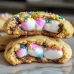 Chocolate Chip Peep Stuffed Easter Cookies