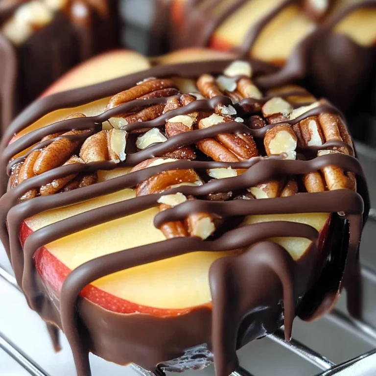Chocolate Turtle Apple Slices