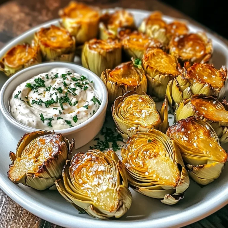 Crispy Baked Artichoke Hearts with Garlic Aioli Bliss