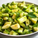 Crunchy apple salad with celery & avocado