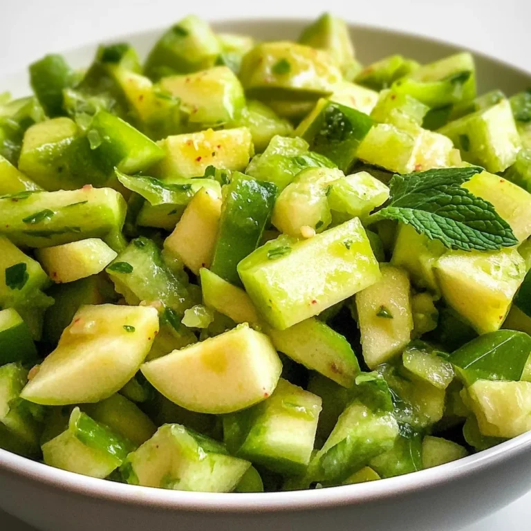 Crunchy apple salad with celery & avocado