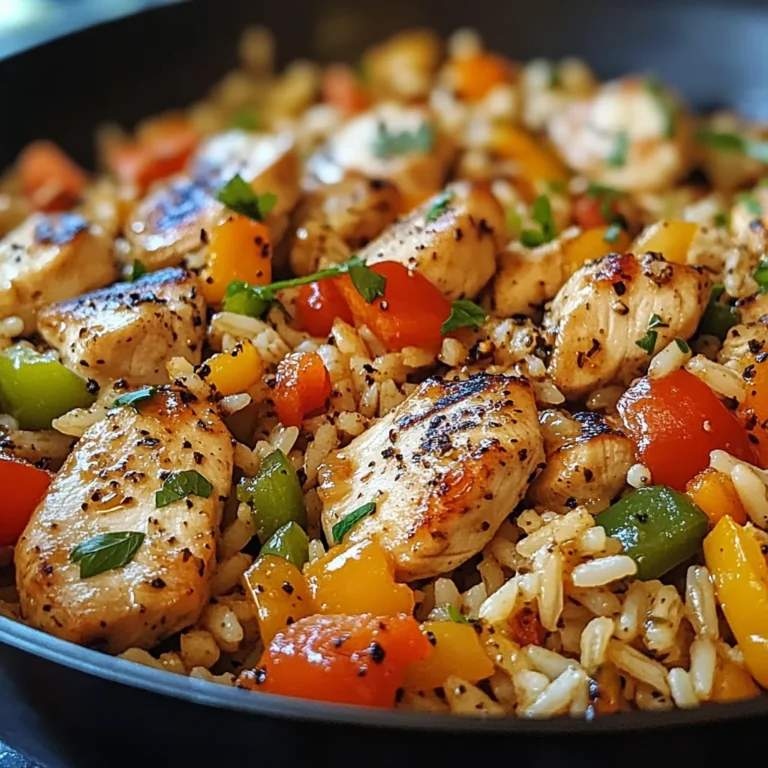 Easy Chicken Pepper Rice Skillet Recipe for Bold, Home-Cooked Flavor